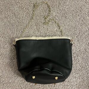 Zara Elegant Black Chain Strap Women's Bag